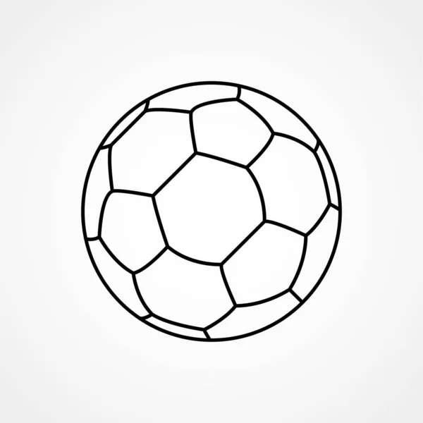 Значок Вектора Футбольного Мяча Спортивный Символ Современная Простая Векторная Иллюстрация — стоковый вектор