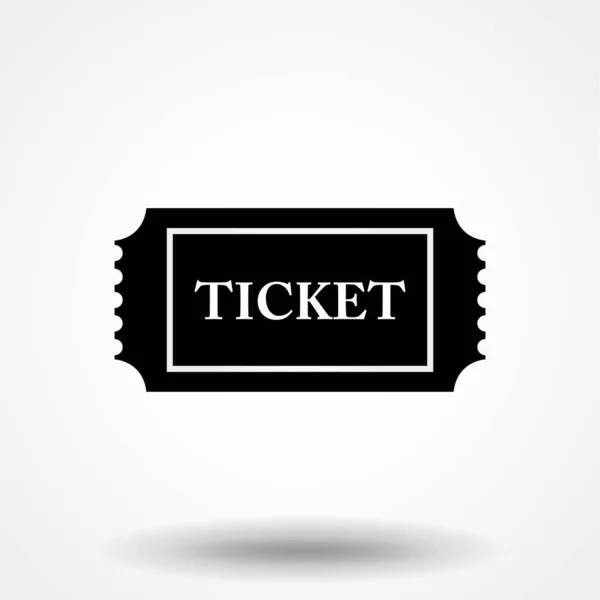 Ticket Icon Vector Trendy Flat Style Isolated Grey Background Your — Stock Vector