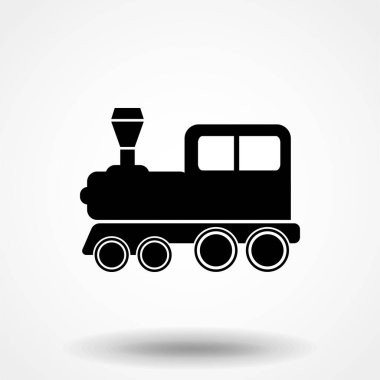 Buharlı lokomotifin dişinin vektör çizimi