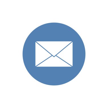 Posta simgesi vektörü. E- posta ikonu, Zarf illüstrasyonu, mesaj. Vektör illüstrasyonu, EPS10.