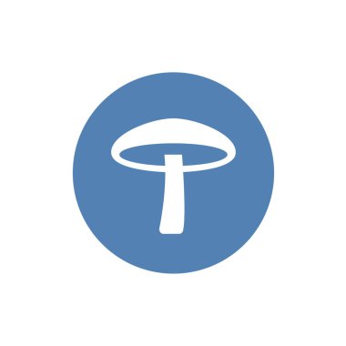 Mantar simgesi illüstrasyon izole vektör işareti simgesi