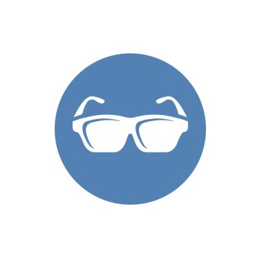 Cool Çizgi Film Güneş Gözlüğü Simgesi Göz Çerçeve vektör simgesi