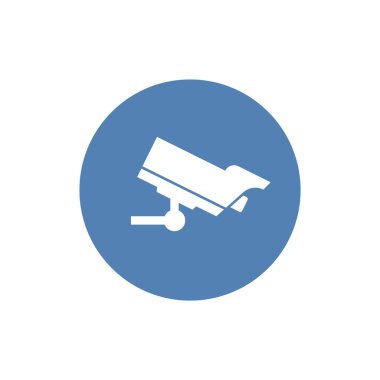 Güvenlik kamerası CCTV ikonu. Grafik tasarım, logo, web sitesi, sosyal medya, UI, mobil uygulama, EPS10