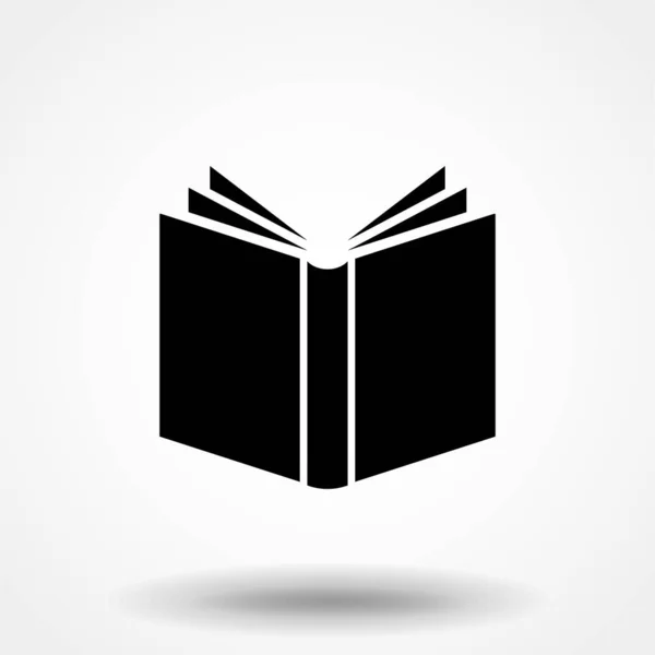 Icono Del Libro Icono Del Libro Aislado Sobre Fondo Blanco — Vector de stock