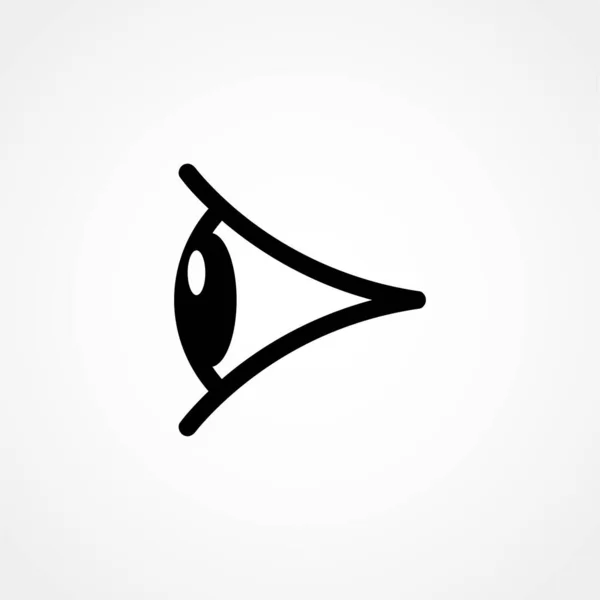 Ögonvektorikon Ögonblickande Vektorikon Symbol Logotyp Illustration — Stock vektor