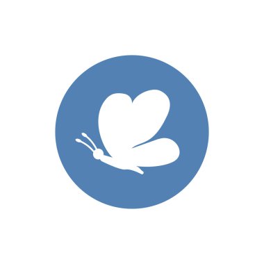 Kelebek Simgesi. Premium Kalite İzole Edilmiş Monarch Elementi Moda Tarzı.