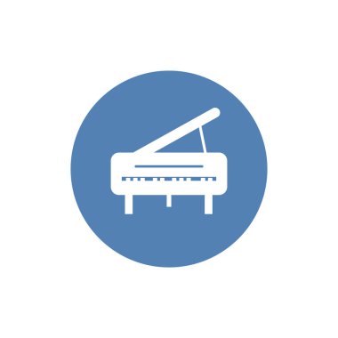 Piyano ikonu. Web sitesi tasarımı veya mobil uygulama için modern vektör sembolü.