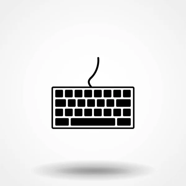 键盘图标矢量隔离在白色背景为您的 Web 和移动应用程序设计 键盘徽标概念 — 图库矢量图片