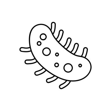 Web satırı simgesi. Bakteri, virüs