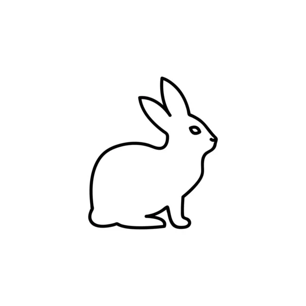 Icono Del Conejo Vector Carrera Editable Vector Ilustración Eps10 — Archivo Imágenes Vectoriales