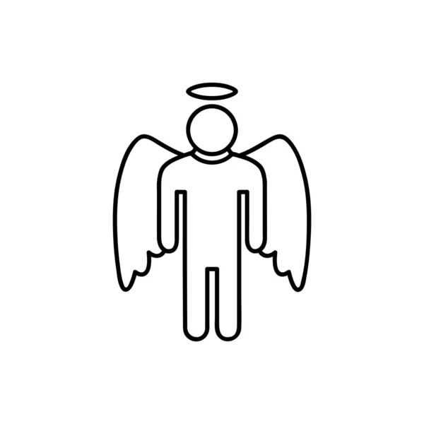 Icono Línea Del Santo Ángel Signo Estilo Lineal Para Concepto — Archivo Imágenes Vectoriales