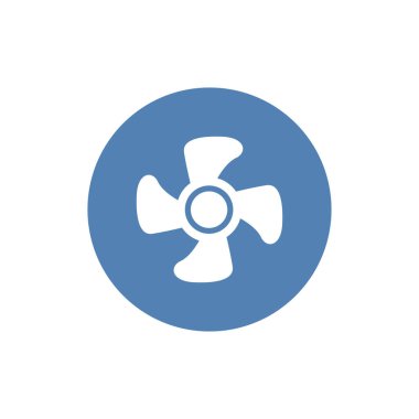 Pervane simge vektör. Basit düz sembolü. Resimde piktogram