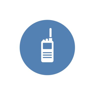 Vektör simge taşınabilir radyo. Walkie talkie logosu.
