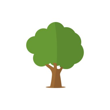 Web sitenizin tasarımı, logosu, uygulaması ve UI için Ağaç Simgesi Tasarımı sembolü. Vektör illüstrasyonu, EPS10.