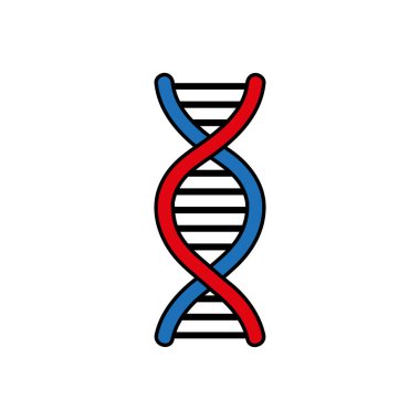 İnce çizgi konsepti. DNA Simgeleri vektör illüstrasyonunu ayarladı. Çokgen DNA konsepti. genetik işaret, elementler ve simgeler koleksiyonu.