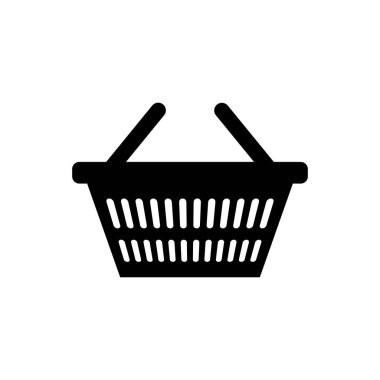 Pazar sepeti tasarım şablonu. Vektör EPS 10