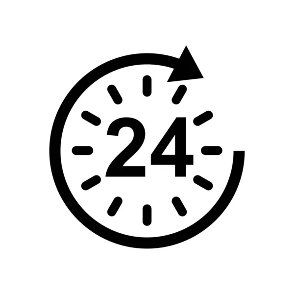Stunden Ganztägig Zyklisches Symbol Zeichen Und Symbole Für Webseiten Webdesign — Stockvektor