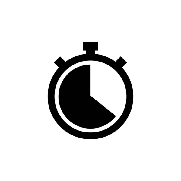 Stopwatch Vector Icoon Stopwatch Symbool Voor Website Ontwerp Logo App — Stockvector