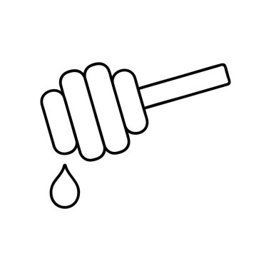 Web, mobil ve bilgi grafikleri için bal hattı simgesi damlatılıyor. Beyaz arkaplanda izole edilmiş, grafik tasarım vektör simgeleri.