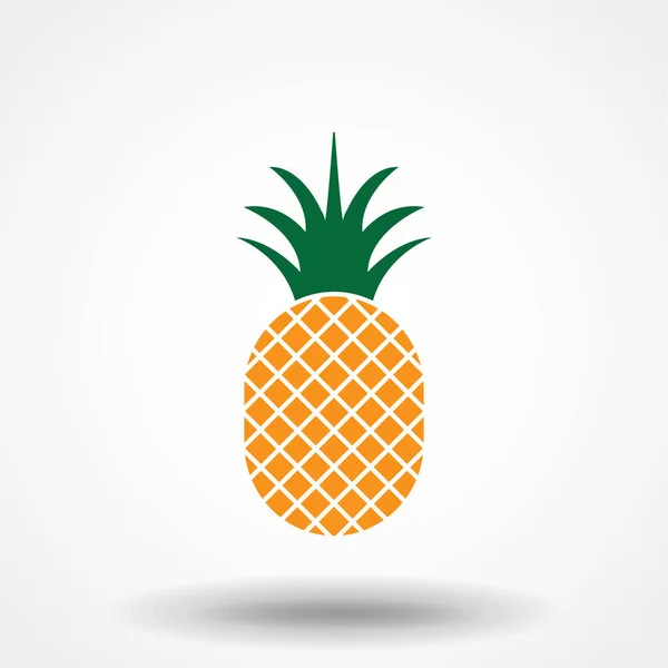 Tişört izi ve diğer kullanım alanları için ananas simgesi. Trend Tropikal Element. Vektör Grafikleri. İzole edilmiş.