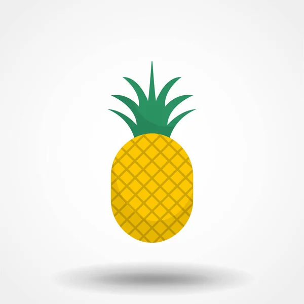 Pineapple Icon Shirt Print Other Uses Trendy Tropical Element Vector — Stock Vector