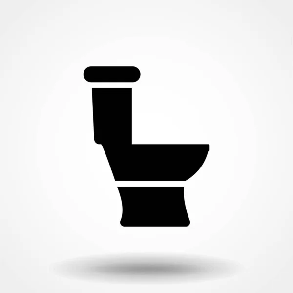 Toilet Pictogram Illustratie Geïsoleerde Vector Teken Symbool — Stockvector