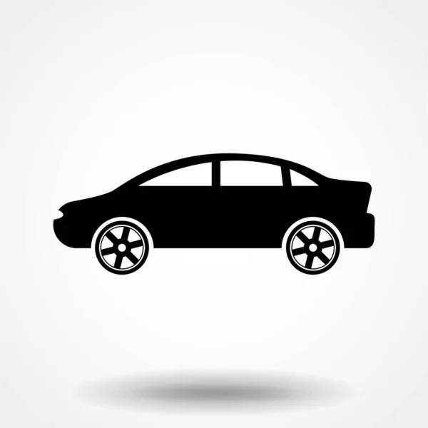 Car Icon Vector Illustration Side View Car Automobile Motor Vehicle — Vetor de Stock