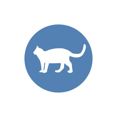 kedi simgesi vektör illüstrasyonu.