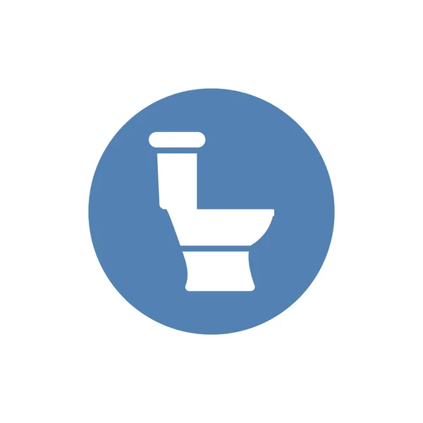 Toilet Pictogram Illustratie Geïsoleerde Vector Teken Symbool — Stockvector