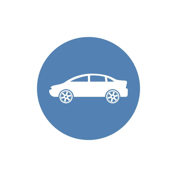 Car Icon Vector Illustration Side View Car Automobile Motor Vehicle — Vetor de Stock