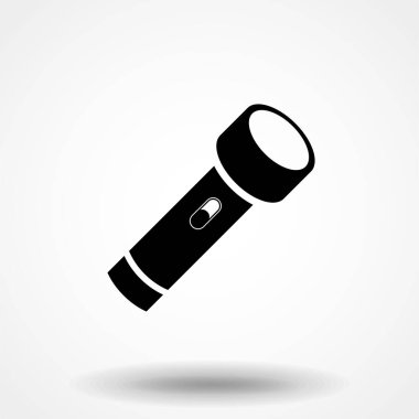 El feneri düz simgesi, düz tasarım en iyi vektör simgesi