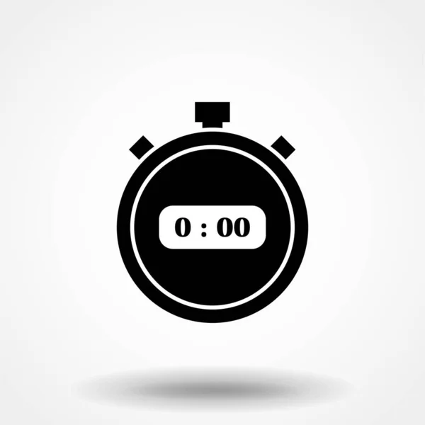 Stopwatch Timer Start Stop Icon Vector — Stock Vector