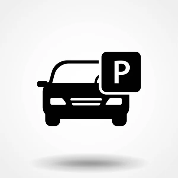 Vector Car Parking Icon — Stock Vector