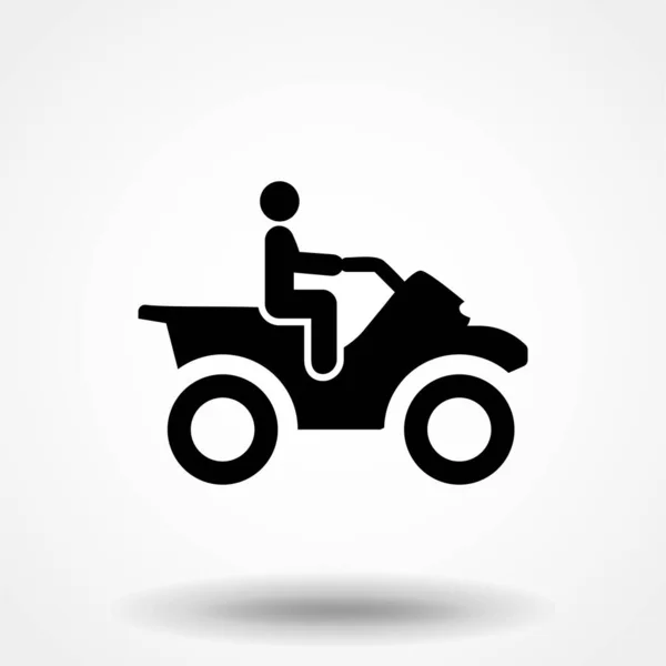 Atv Simple Icon Ilustrasi Vektor Rata Eps - Stok Vektor