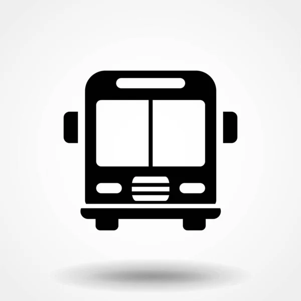 Vettore Simbolo Icona Bus Sfondo Bianco — Vettoriale Stock