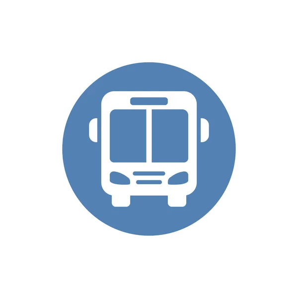 Icona Del Bus Nero Isolato Sfondo Bianco Disegno Logo Modello — Vettoriale Stock
