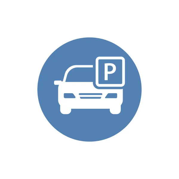 Parcheggio Auto Vettoriale Piatto Icon Vector Illustrazione Eps10 — Vettoriale Stock