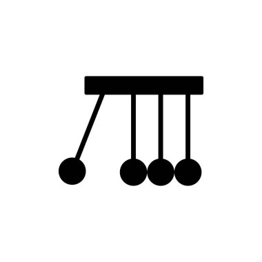 Sarkacı simgesi. Beyaz arkaplanda düz vektör çizimi. EPS 10