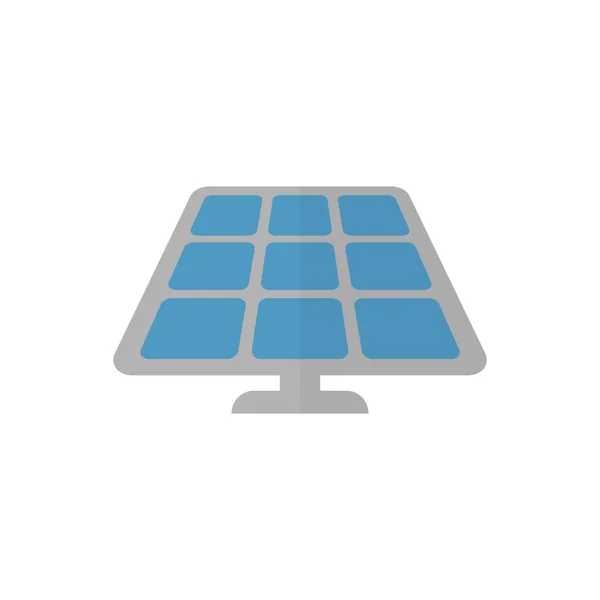 Solar Panel Vector Icon Isolated White Background Trendy Flat Style — Stock Vector