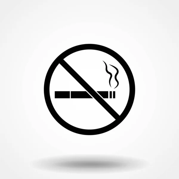 Não Fumar Ícone Ilustração Isolado Símbolo Sinal Vetor — Vetor de Stock
