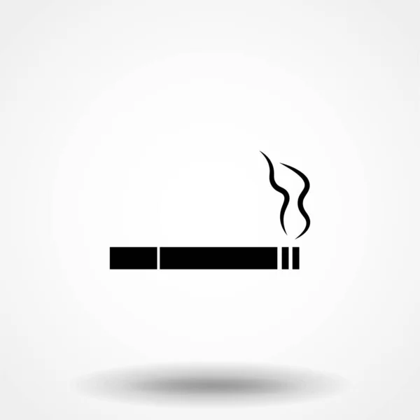 Rökning Cigarett Ikon Vektor — Stock vektor