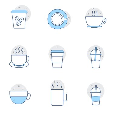 Birinci sınıf bardak hattı simgeleri. Web siteleri ve mobil uygulamalar için web sembolleri. Beyaz arkaplanda izole edilmiş modern vektör sembolleri.