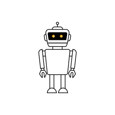 Chatbot hattı siyah ikonu. Kişisel ses yardımı. Akıllı konuşmacı yapay zeka. Web sayfası, mobil uygulama, düğme, logo için imza. Beyaz arkaplanda vektör illüstrasyonu.
