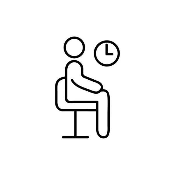 Reiting Room Line Icon Outline Vector Sign Linear Style Pictogram — стоковый вектор