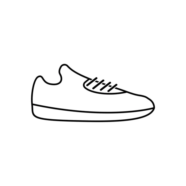 Sneakers Icône Vecteur Signe Style Linéaire Pour Concept Mobile Web — Image vectorielle