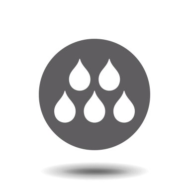 Su damlası - Web, grafik ve mobil tasarım için modern düz biçiminde vektör simgesi.