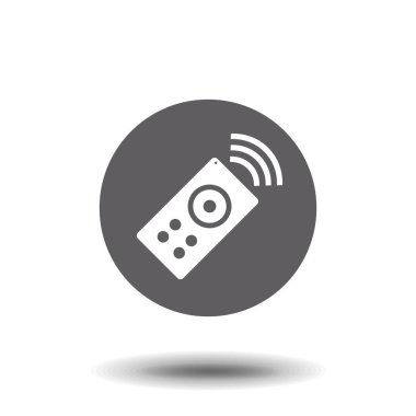 Uzaktan kumanda ikonu. Sembol. Düz Vektör illüstrasyonu