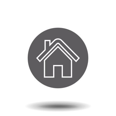 ev satırı simgesi vektörü