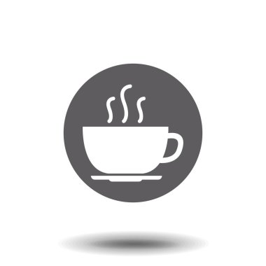 kahve fincanı simgesi vektörü