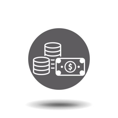 Para vektörünün düz simgesi